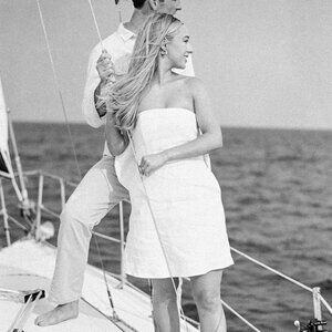 Dissh Aisle White Linen Back Bow Dress